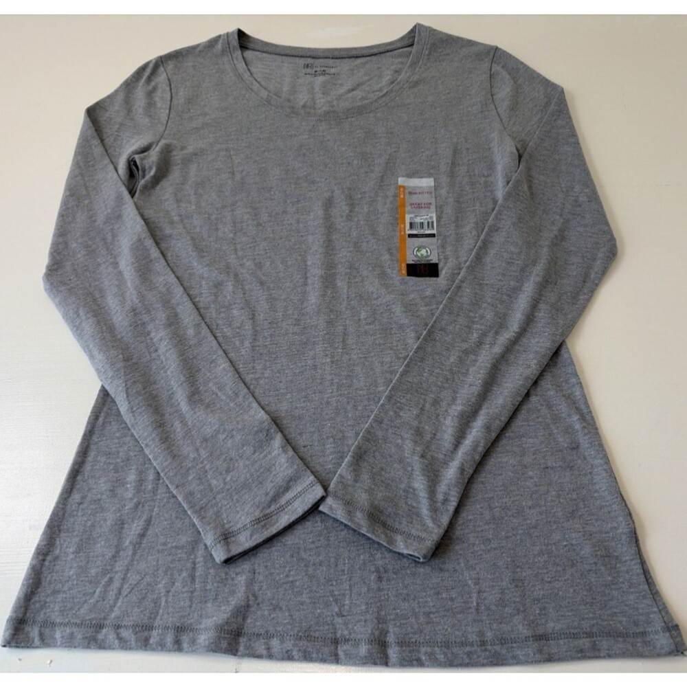 No Boundaries Long Sleeve Gray Top Size Medium (7/8)